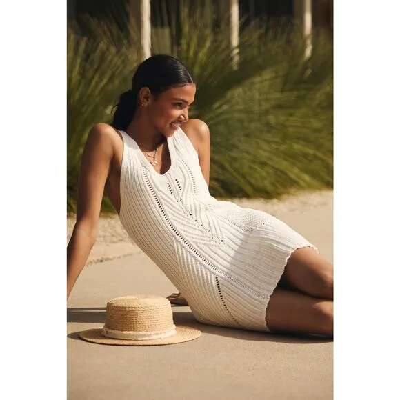 Anthropologie Pointelle Modern Mini Dress - New Medium