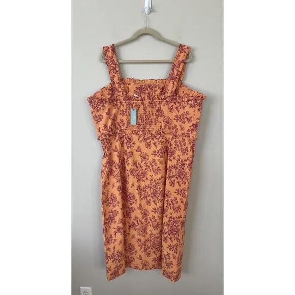 Anthropologie Women Dress 3X Linden Slim Square Neck Classic Modern Stretch NWT