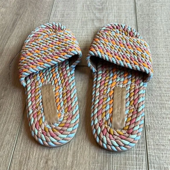 Anthropologie x Salt   Umber Sunny Slide Sandals US 6