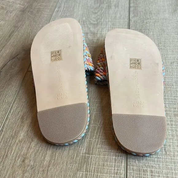 Anthropologie x Salt   Umber Sunny Slide Sandals US 6