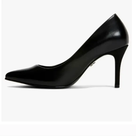 Antonia Saint New York Black Leather Victoria 3.5 &quot; High Heel shoes