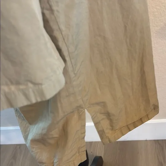 A.P.C. RTR Khaki Pocketed Modern Classic Collard Long Sleeve Minidress