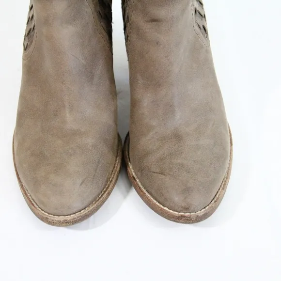 Aquatalia Boots Frannie Ankle Bootie Women Leather Shoes sz 8 made in Italy
