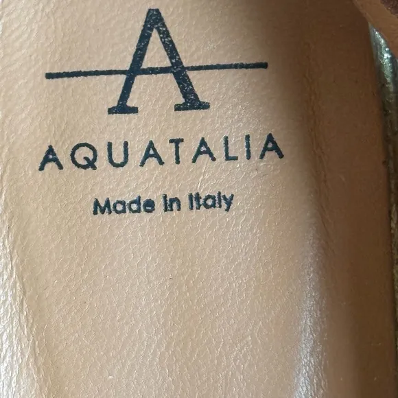 AQUATALIA Gold Platform Sandals SIZE 9