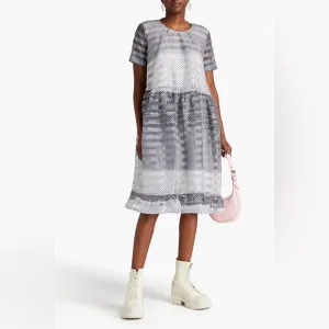 Aria gathered polka-dot organza midi dress by Baum und pferdgarten