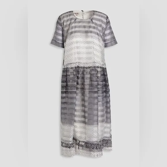 Aria gathered polka-dot organza midi dress by Baum und pferdgarten