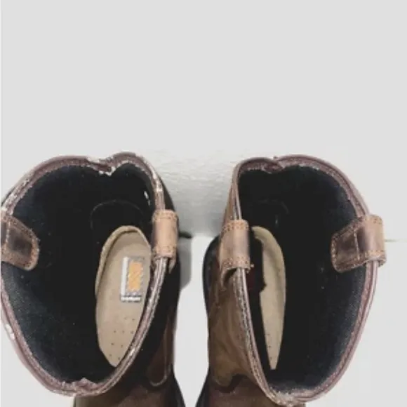 Ariat Brown Cowboy Boots with Pull-On Design and Reinforced Toe