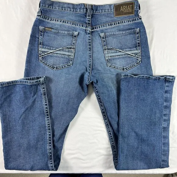 Ariat M4 Low Rise Stretch Preston Relaxed Boot Cut Mens 34/36 Western Rodeo Work