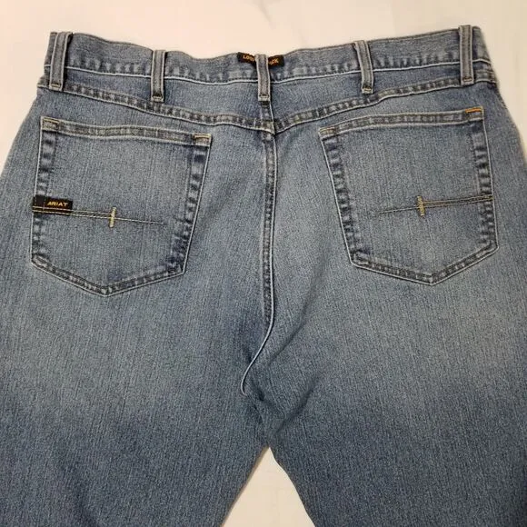 Ariat Rebar Jeans Mens 38X30 M4 Basic Bootcut Durastretch Edge Stackable Denim