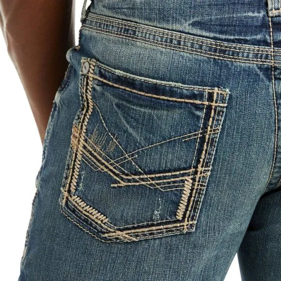 Ariat Mens M5 Slim Gambler Ridgeline Stackable Straight Fit Jeans Size 36/32 NWT