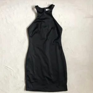 Aritzia Babaton Little Black Mini Dress High Neck Bodycon