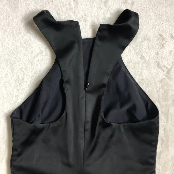 Aritzia Babaton Little Black Mini Dress High Neck Bodycon