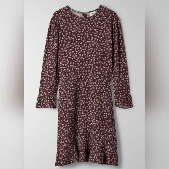 Aritzia Sunday Best Phoebe Floral Print Dress Boho Chic Women's Size 4 Classic