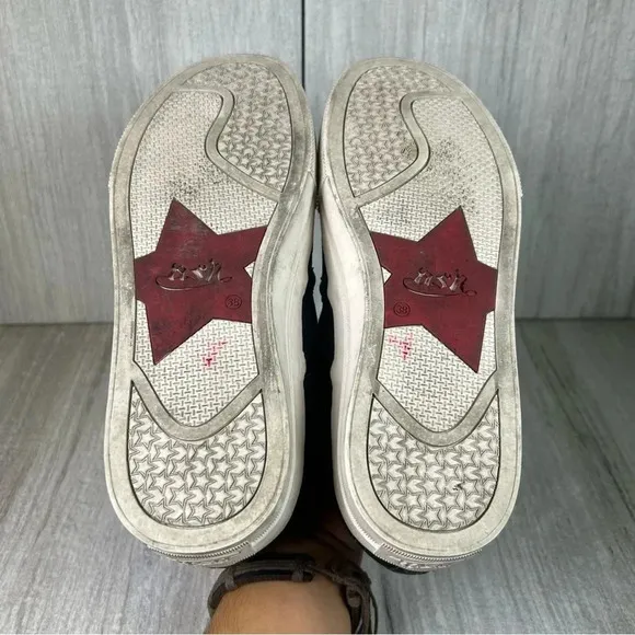 Ash Jeday Star Patchwork Platform SneakerSlip On Shoes Women’s Size 7 EUR 38