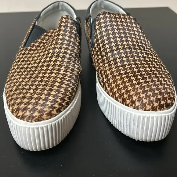 Ash Karma Cowhair Leather Slip On Platform Sneakers Y2K 90s Shoes Size 10 40