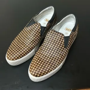 Ash Karma Cowhair Leather Slip On Platform Sneakers Y2K 90s Shoes Size 10 40