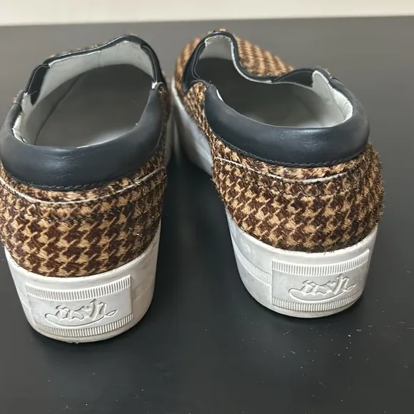 Ash Karma Cowhair Leather Slip On Platform Sneakers Y2K 90s Shoes Size 10 40