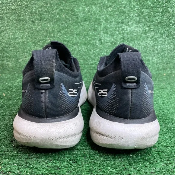 Asics Gel-Nimbus 25 Womens Running Shoes Black Athletic Sneakers Size 9.5 D Wide