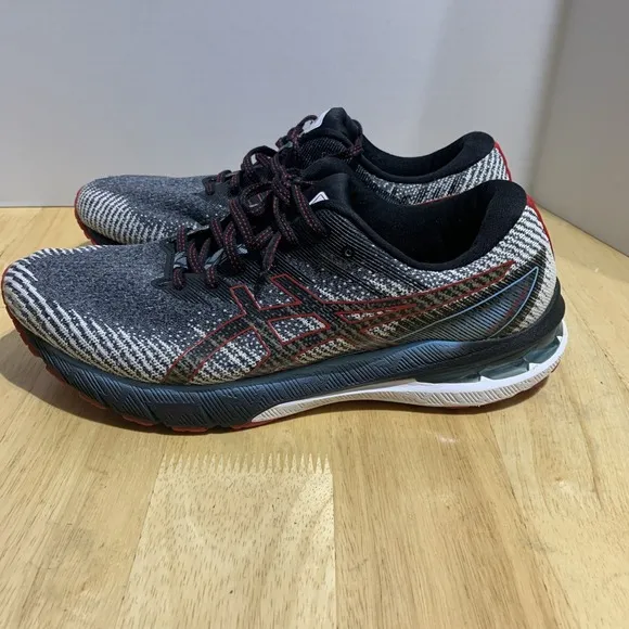 Asics GT 2000 10 Athletic Shoes Men's Sz 11.5 Gray Lace Up Low Top 1011B434