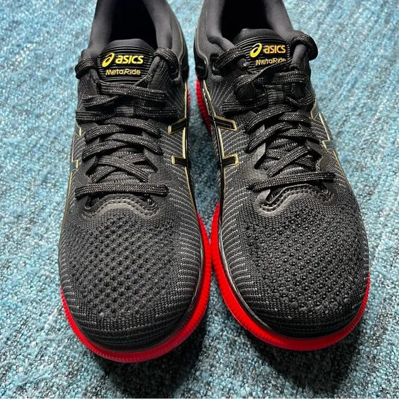 Asics MetaRide Running Shoes in Black Classic Red