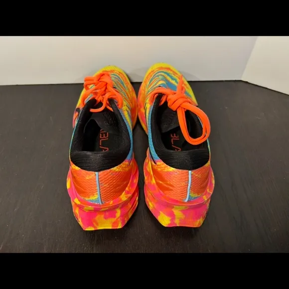 Asics Novablast 3 Running Shoes Sneakers Aquarium Vibrant/Yellow Pink Mens 9.5