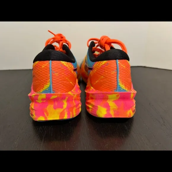Asics Novablast 3 Running Shoes Sneakers Aquarium Vibrant/Yellow Pink Mens 9.5