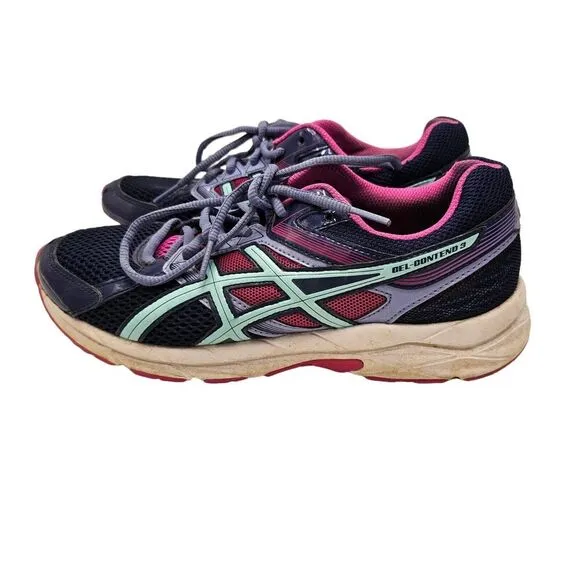 Asics Sneakers Womens 8.5 Gel Contend 3 Running Shoes Purple Pink T5G5N Comfort