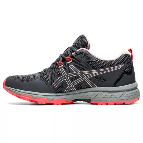 Asics Women's Gel Venture 8 Running Shoes - Grey &amp; Peach - 6.5 - See Notes