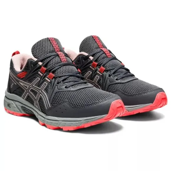 Asics Women's Gel Venture 8 Running Shoes - Grey &amp; Peach - 6.5 - See Notes