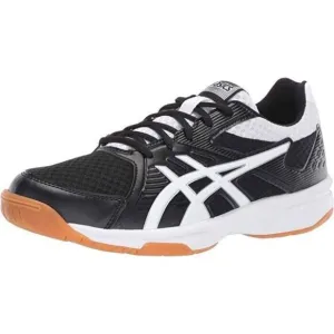 Asics Upcourt 3 Sneakers Women's 8 Black White Lace Up Volleyball Shoes EEE2900