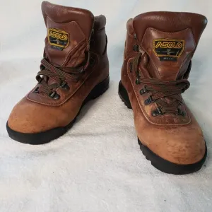 ASOLO AFX 520 Hiking Boots Women 8.5 Leather Lace Up Brown Mountaincore