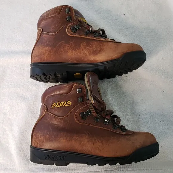 ASOLO AFX 520 Hiking Boots Women 8.5 Leather Lace Up Brown Mountaincore