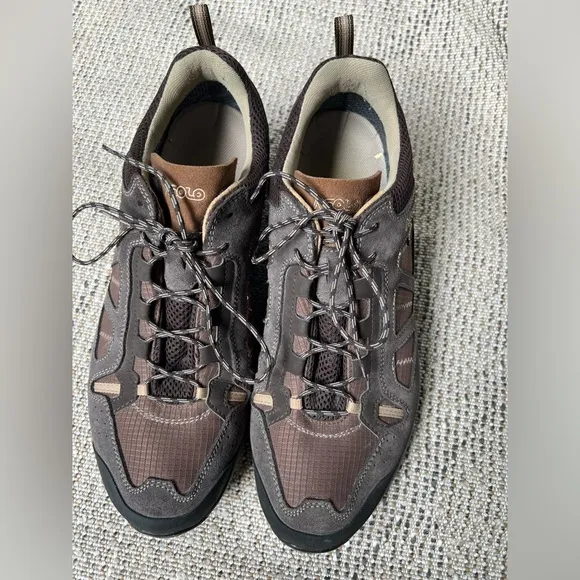 ASOLO MEGATON GV GoreTex Vibram Hiking Trail Shoes Brown Gray  Size 12