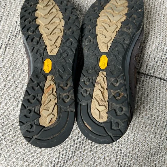 ASOLO MEGATON GV GoreTex Vibram Hiking Trail Shoes Brown Gray  Size 12