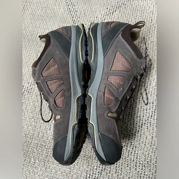 ASOLO MEGATON GV GoreTex Vibram Hiking Trail Shoes Brown Gray  Size 12