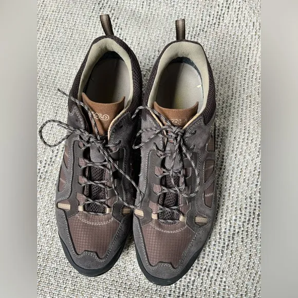 ASOLO MEGATON GV GoreTex Vibram Hiking Trail Shoes Brown Gray  Size 12