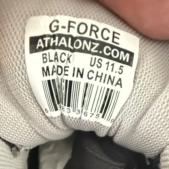 Athalonz G-Force Baseball Cleats – Size 11.5 Black (NWOT, With Box)