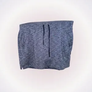 Athleta gray and black athleisure workout skort with drawstring waist | Sz L