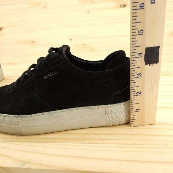 Axel Arigato Women's Platform Sneakers Sz 7.5 Navy Blue Suede Handmade Shoes