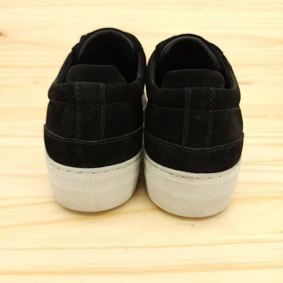 Axel Arigato Women's Platform Sneakers Sz 7.5 Navy Blue Suede Handmade Shoes