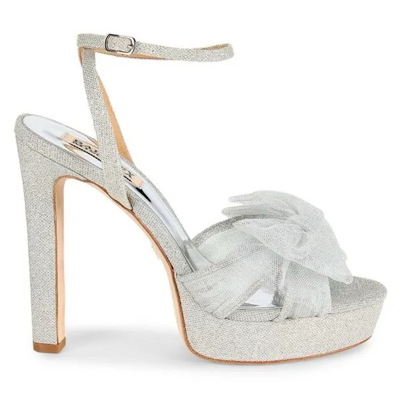 Badgley Mischka Sophie Bow Platform Sandals