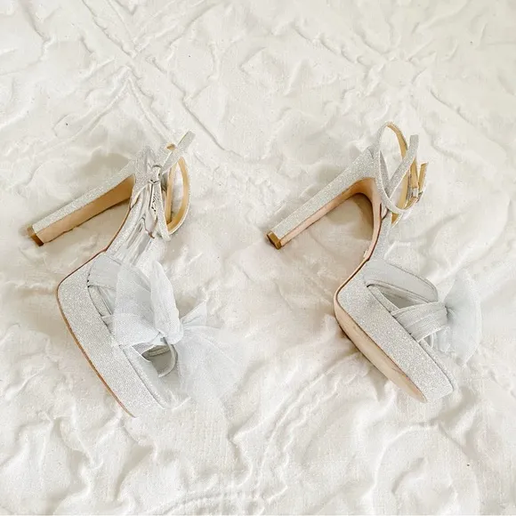 Badgley Mischka Sophie Bow Platform Sandals