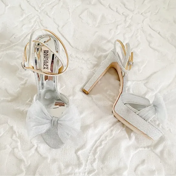 Badgley Mischka Sophie Bow Platform Sandals