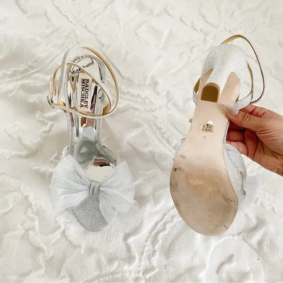 Badgley Mischka Sophie Bow Platform Sandals