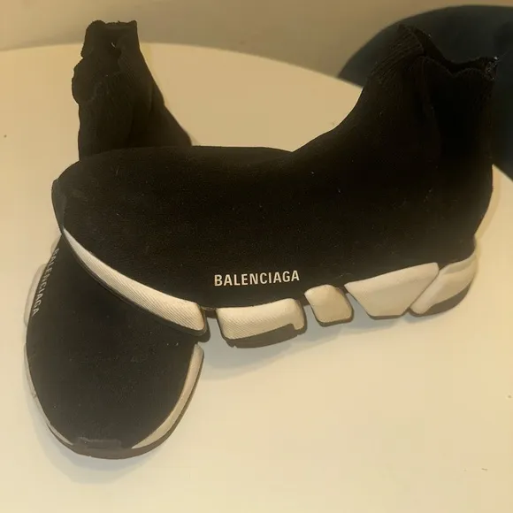 Balenciaga Black and White Women's Shoes