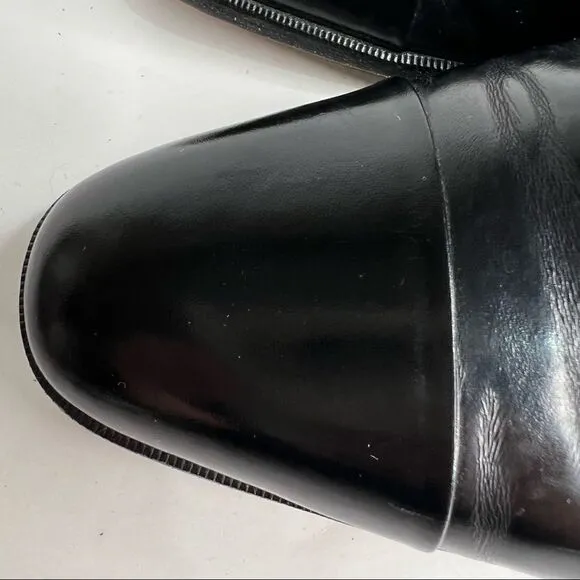 Bally Nino Black Leather cap toe Oxford dress shoes