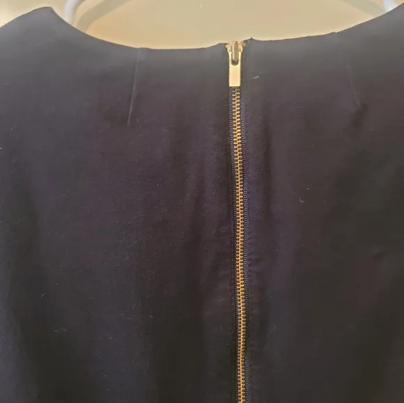 Banana Republic Black Denim Sheath Midi Sleeveless Sheath Dress