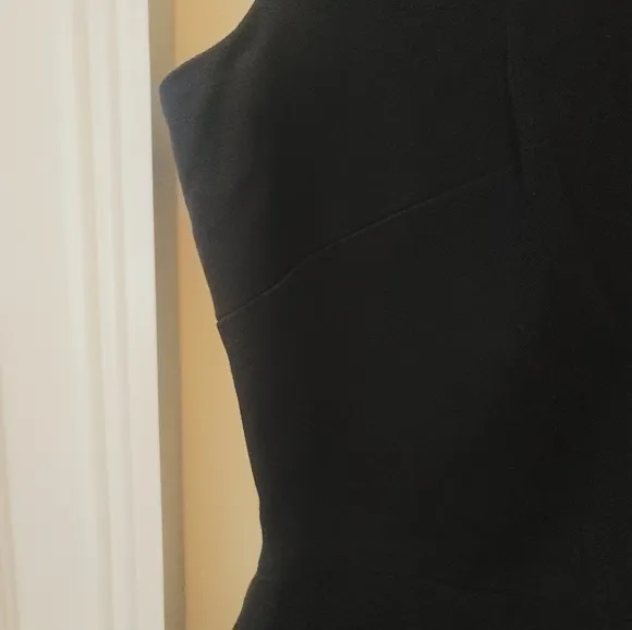 Banana Republic Black Denim Sheath Midi Sleeveless Sheath Dress