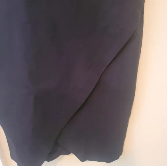 Banana Republic Black Denim Sheath Midi Sleeveless Sheath Dress