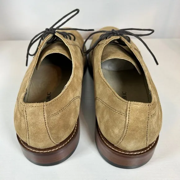 Banana Republic Reace Suede Oxford M Dress Shoes 11 1/2 in Vintage Tan S…